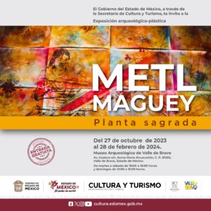 ¡Descubre la muestra #MetlMaguey Planta Sagrada en el Museo Arqueológico de Valle de Bravo! 🌱✨ Sumérgete en la cultura mesoamericana y conoce la importancia del maguey en nuestra historia. #ValleDeBravo #CulturaMexicana #ArtePopular