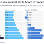 Se espera que en Francia el Tequila y mezcal duplique su valor para el 2028
