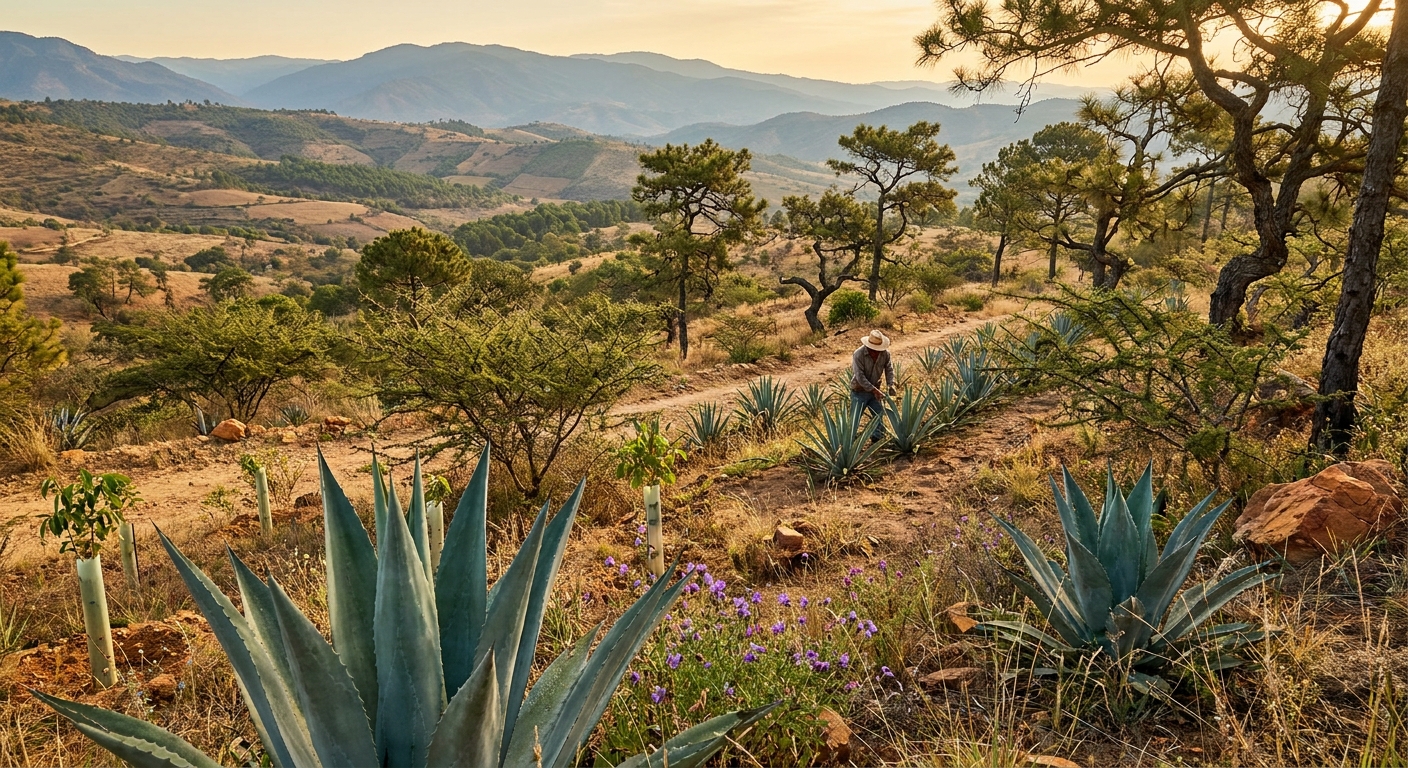 Cultivo Sostenible de Agave: Regenerando Bosques Secos en Oaxaca